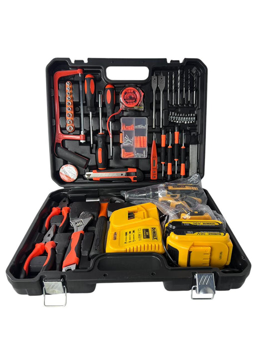 TALADRO DEWALT + KIT HERRAMIENTA FULL